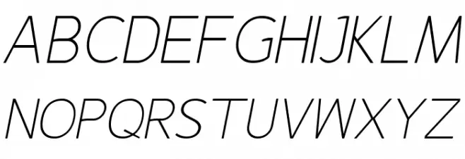 Fineness Pro ExtraLight Italic