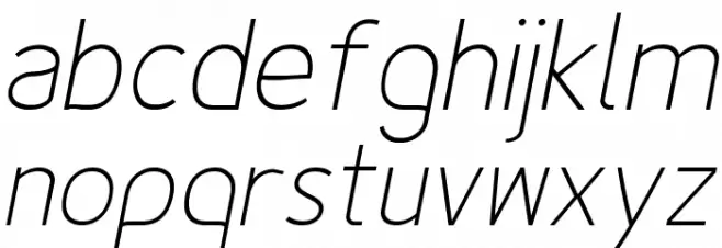 Fineness Pro ExtraLight Italic