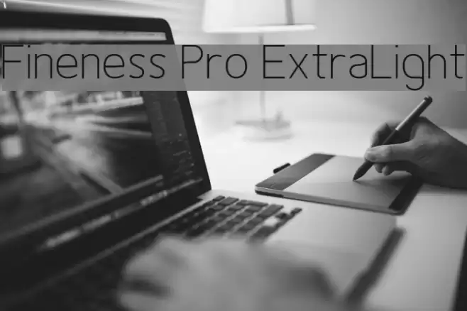 Fineness Pro ExtraLight Font examples