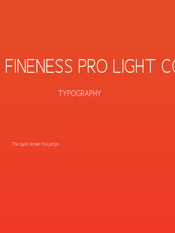 Fineness Pro Light Cond Poster