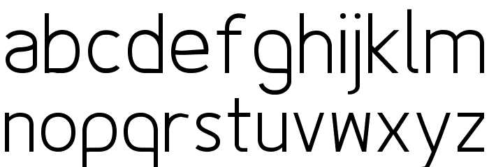 Fineness Pro Light Font LOWERCASE
