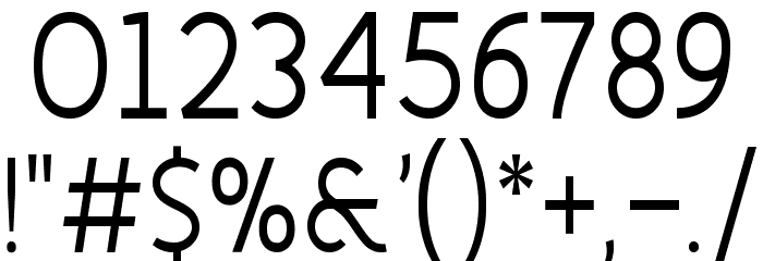 Fineness Pro Regular Cond Font OTHER CHARS