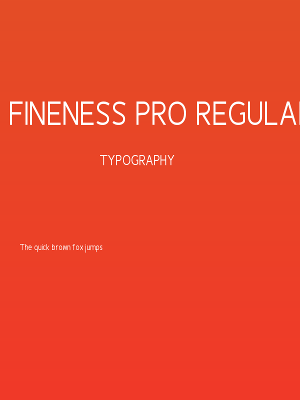 Fineness Pro Regular Cond Poster