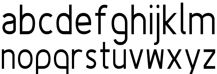 Fineness Pro Regular Cond Font LOWERCASE