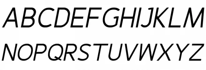 Fineness Pro Regular Italic Schriftart Groß