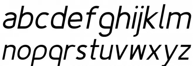 Fineness Pro Regular Italic 字体 小写