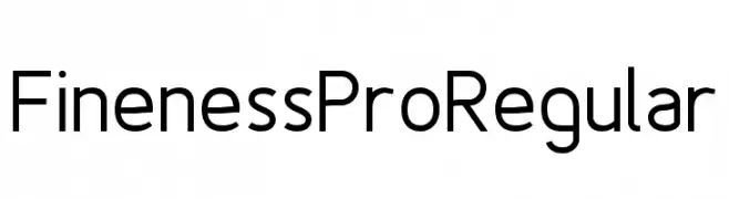 Fineness Pro Regular  Скачать бесплатные шрифты