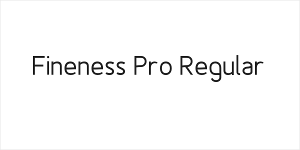 Fineness Pro Regular Logo