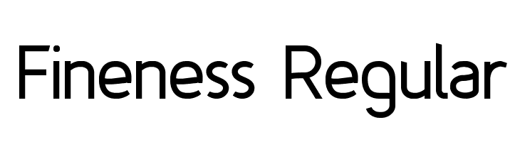 Fineness Regular Font