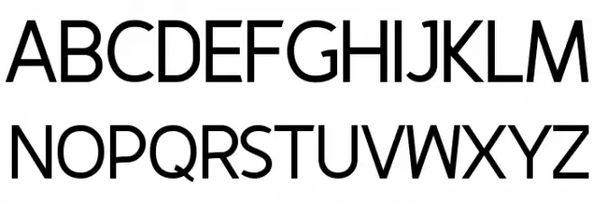 Fineness Regular フォント 大文字