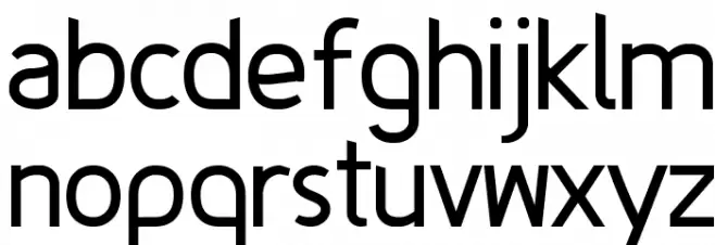 Fineness Regular Font LOWERCASE