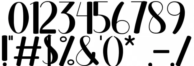 Finest Love Font OTHER CHARS