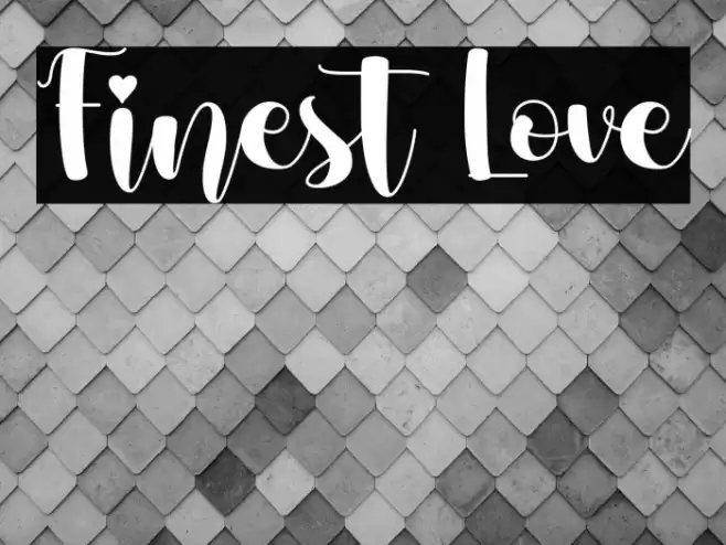 Finest Love Font examples