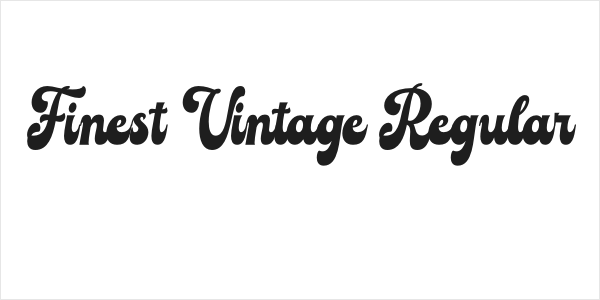 Finest Vintage Regular Logo