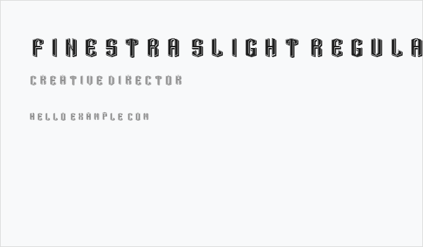 Finestra Slight Regular Business Card
