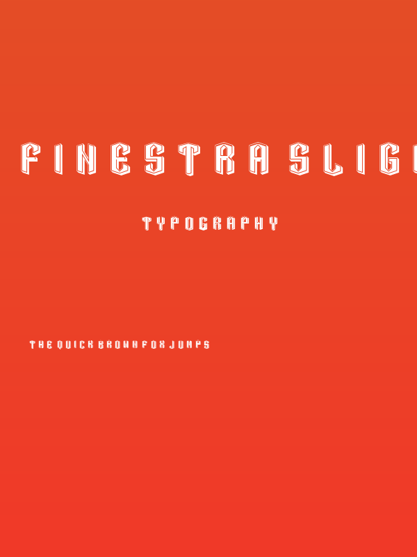 Finestra Slight Regular Poster
