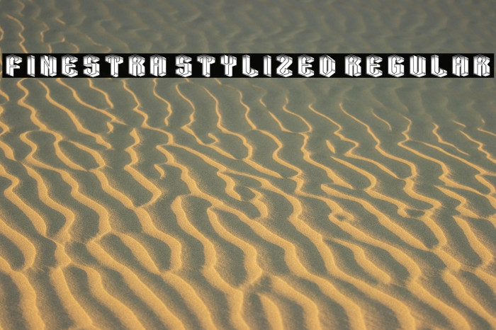 Finestra Stylized Regular Example 1