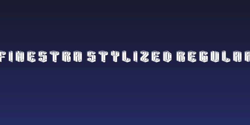 Finestra Stylized Regular Social Header