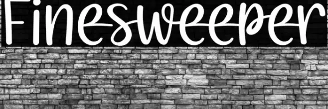 Finesweeper Font examples