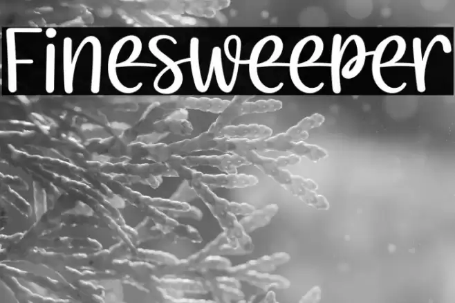 Finesweeper Font examples