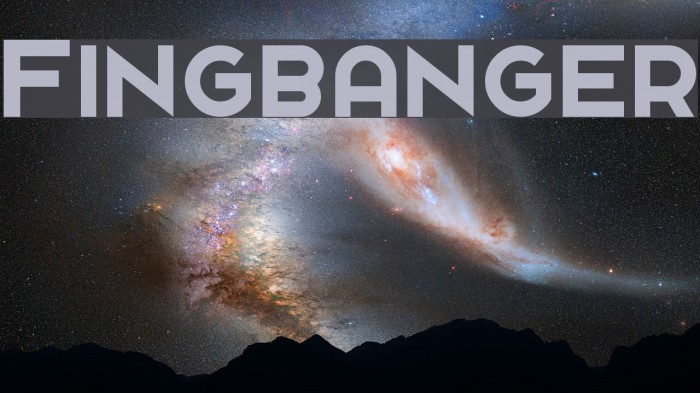 Fingbanger Font examples