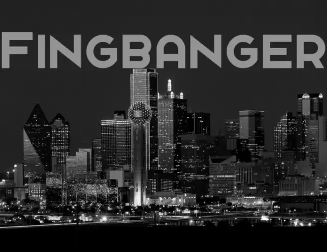 Fingbanger Font examples