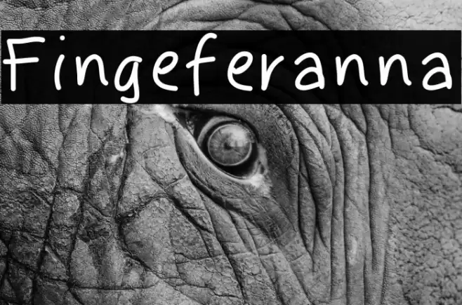 Fingeferanna Font examples