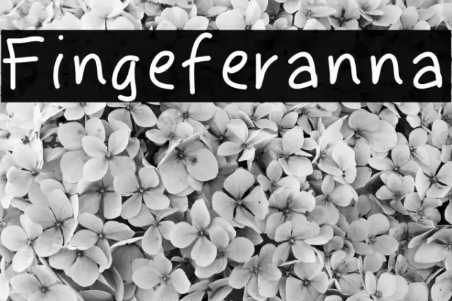 Fingeferanna Font examples