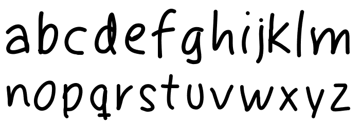 Fingeferanna Font Litere mici