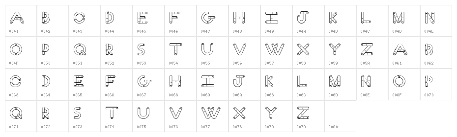 Finger Finger Character Map