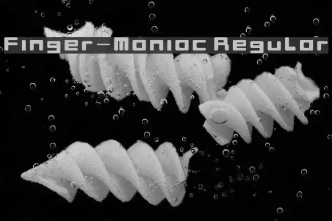 Finger-Maniac Regular Font examples