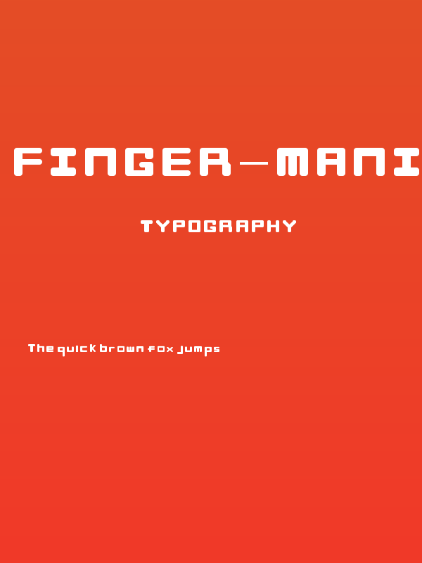 Finger-Maniac Regular Poster