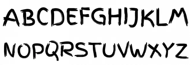 Finger Paint Regular フォント 大文字