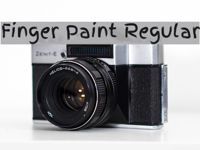 Finger Paint Regular Font examples