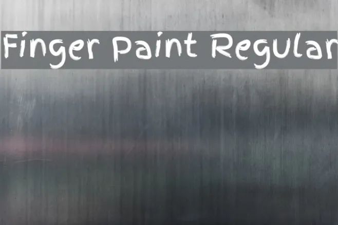 Finger Paint Regular Example 3
