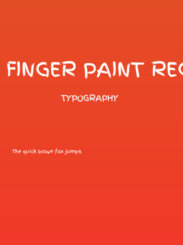 Finger Paint Regular Poster