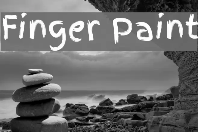 Finger Paint Font examples