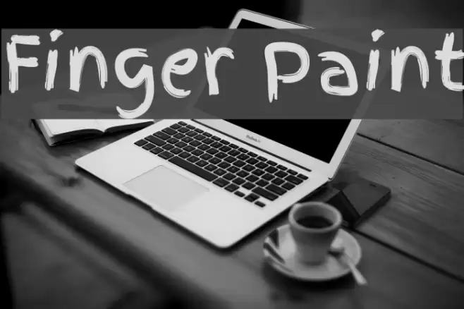Finger Paint Font examples