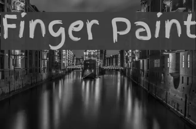 Finger Paint Font examples