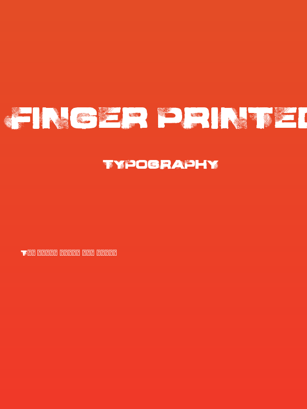 Finger Printed Poster