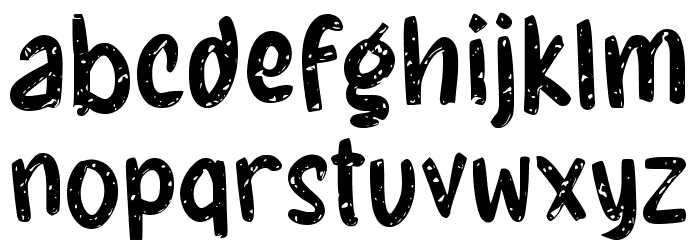 Finger Zoo Font LOWERCASE