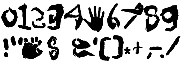 FingerType Font OTHER CHARS