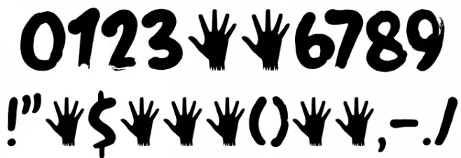 Fingerfood DEMO Regular Font OTHER CHARS