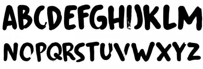 Fingerfood DEMO Regular Шрифта ВЕРХНИЙ