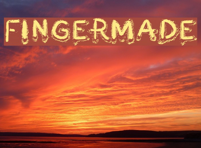 Fingermade Font examples