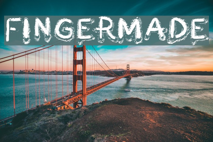 Fingermade Font examples