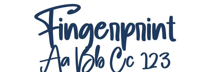 Fingerprint Font Preview