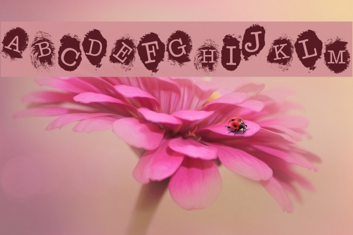 Fingerprints Inside Font examples