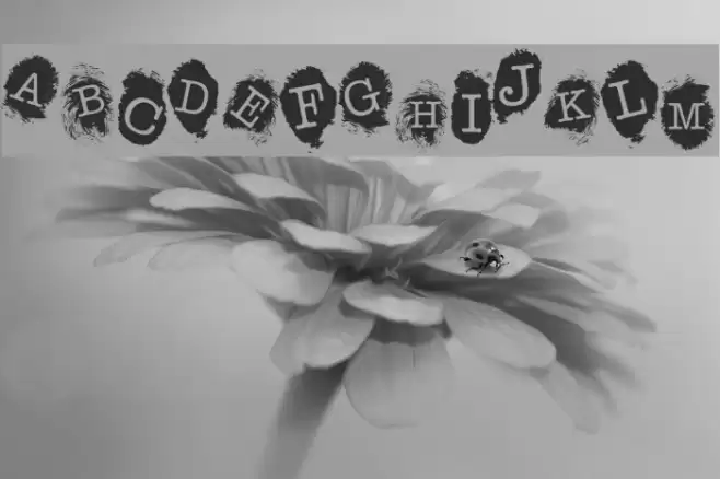 Fingerprints Inside Шрифта examples