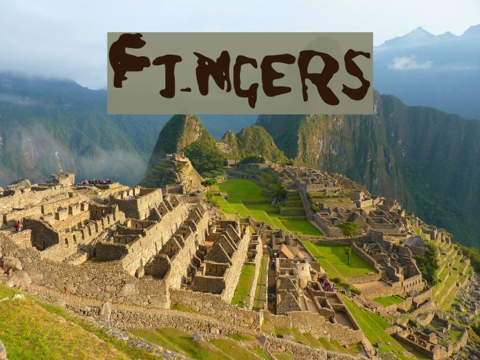 Fingers Font examples